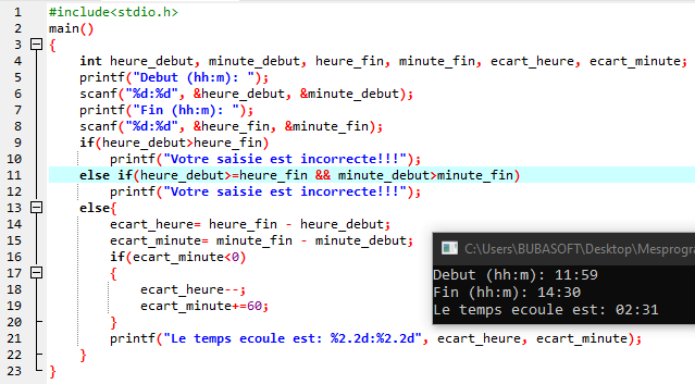 Solution du 6e exercice